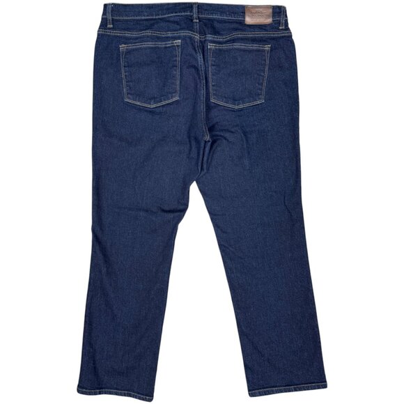 Women's‎ LRL LAUREN JEANS CO. Classic Straight Dark Jeans- Size 16 - Picture 3 of 11